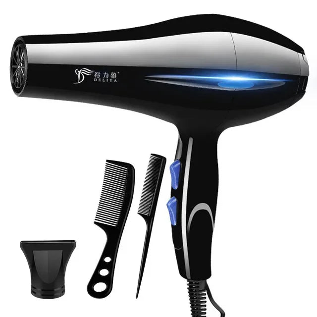 2200W Professional Hair Dryer – Powerful Quick Heating with Warm and Cold Settings