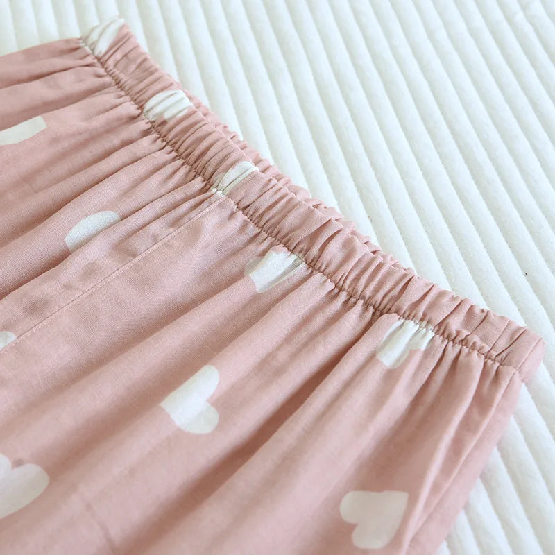 Ladies' Pyjama Set Long Sleeves Trousers Hearts