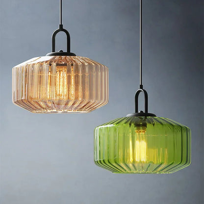 Retro Glass Pendant Light in Nordic Loft Style