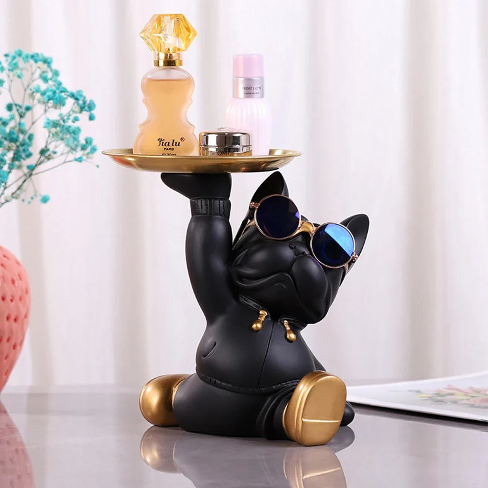 Statuetta chic a forma di cane - Decorazione giocosa ed elegante
