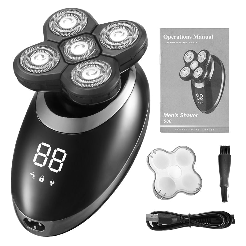 Waterproof Cordless Multi-Functional Trimmer Shaver for Men