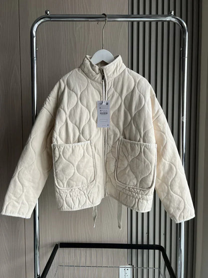 Zinnia – Padded Everyday Jacket | Pocket Detail