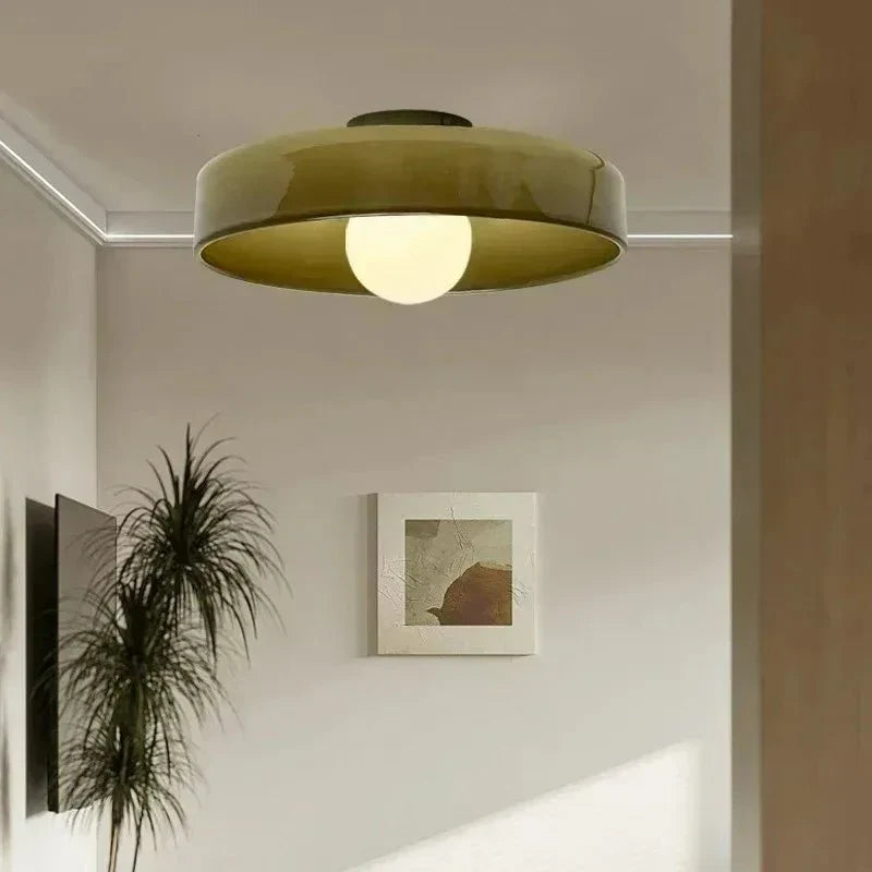 Glass ceiling lamp with Scandinavian design – Atmospheric lighting for any interior