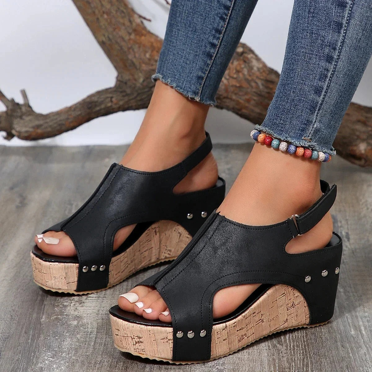 Leather Sandals for Women - Lissy