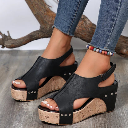Orthopaedic Leather Ladies' Sandals - Cass