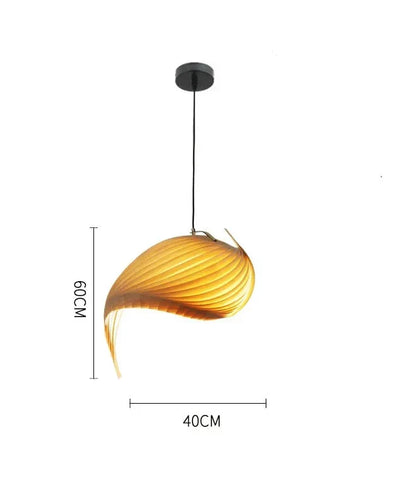 Japanese Vortex LED Pendant Light - Minimalist Design