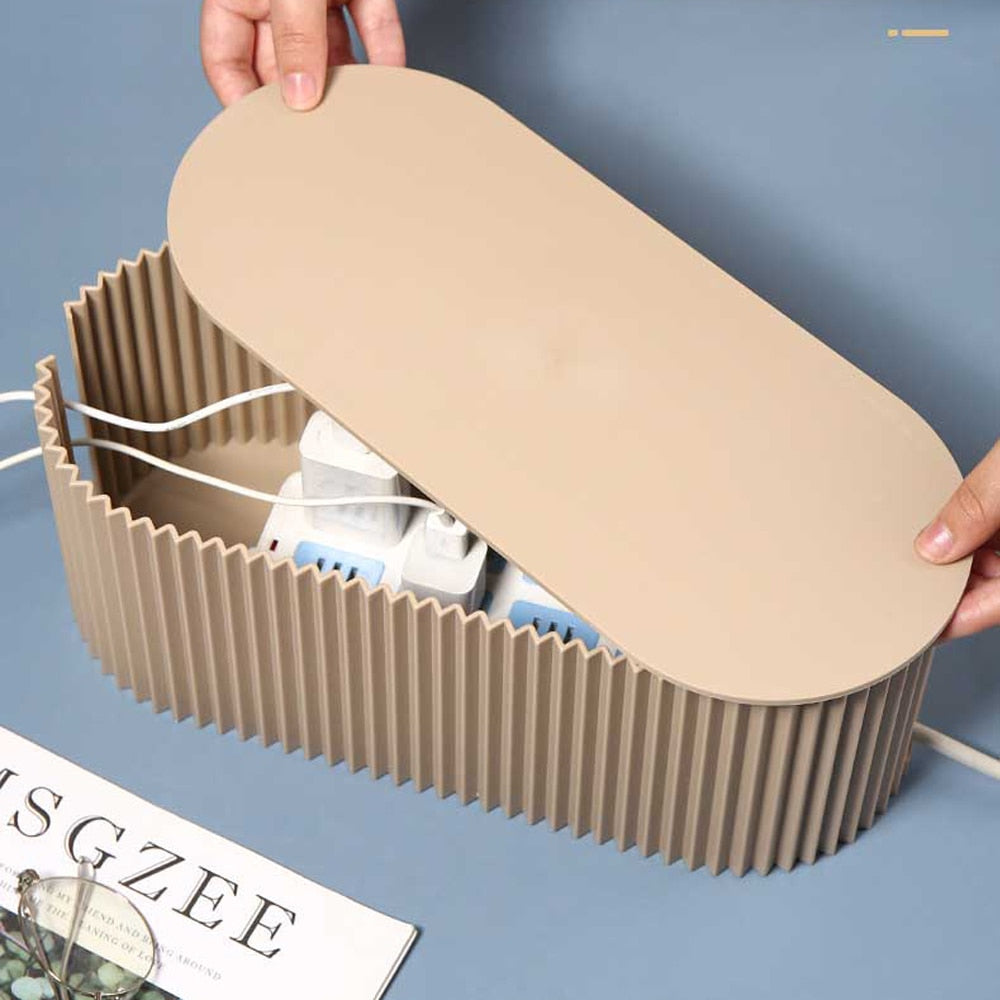 Cable organiser for wires, adapters, and power strips