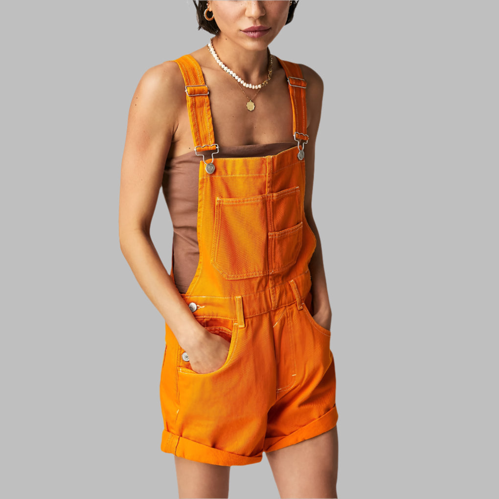 Sleeveless Denim Jumpsuit