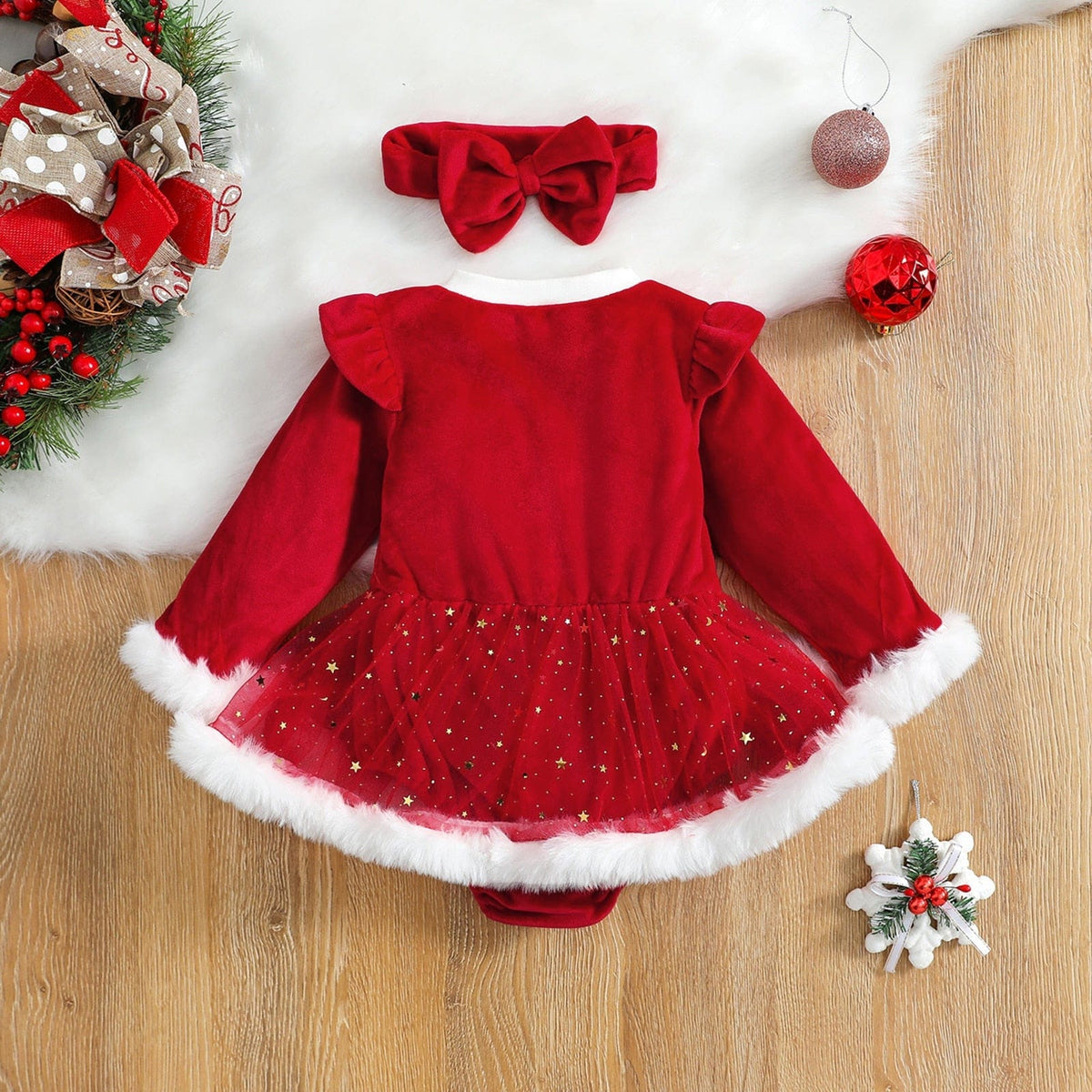 Abito Christmas Dream - Abito festivo con fascia per bambini