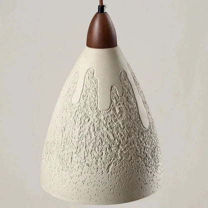Retro Pendant Light with Cement Finish - E27 LED