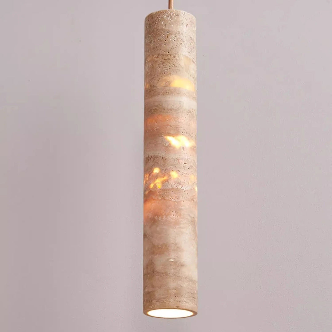 Luxe Cream Marble Pendant Lamp – Elegant and Modern Design