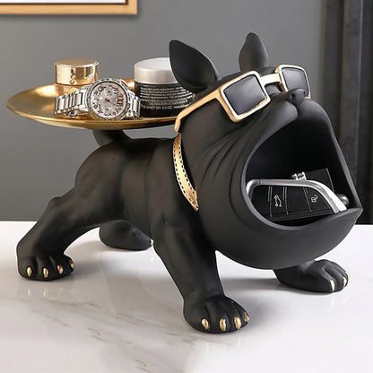 Statuetta chic a forma di cane - Decorazione giocosa ed elegante