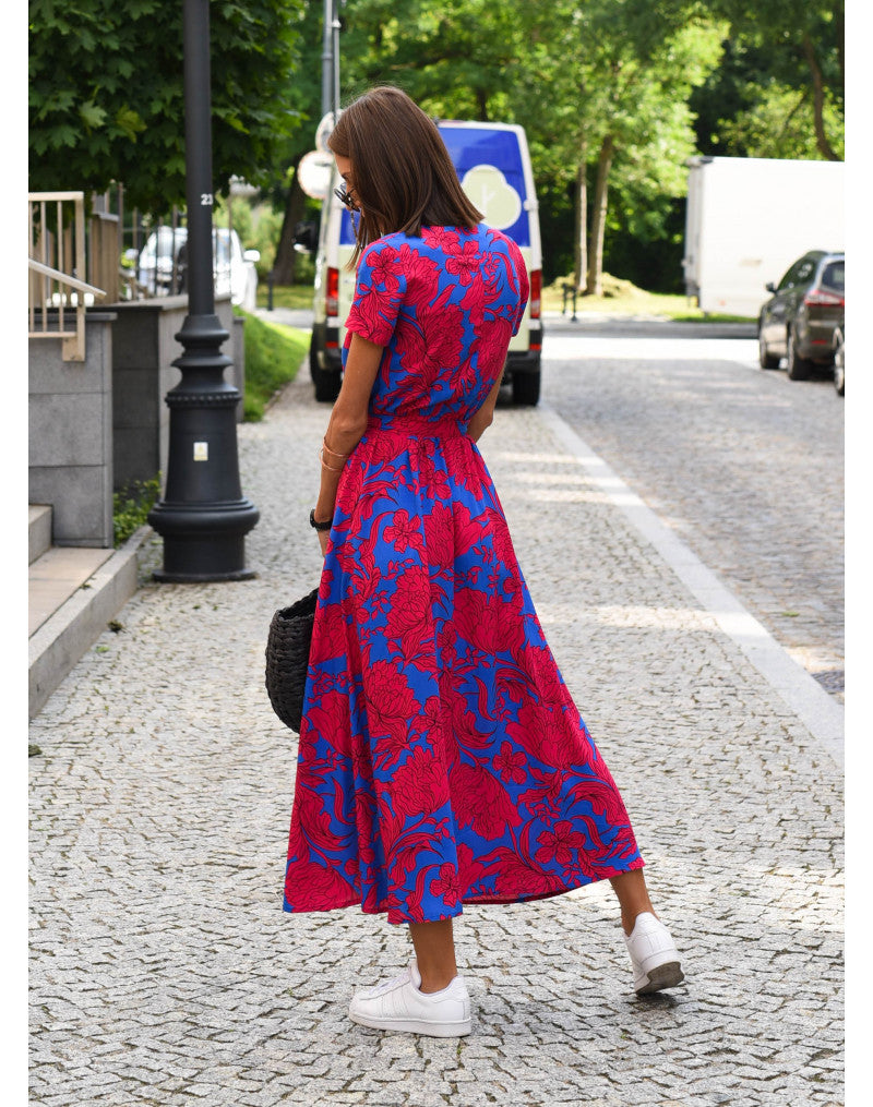 Summer Maxi Dress with Flowers - Linda