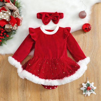 Abito Christmas Dream - Abito festivo con fascia per bambini