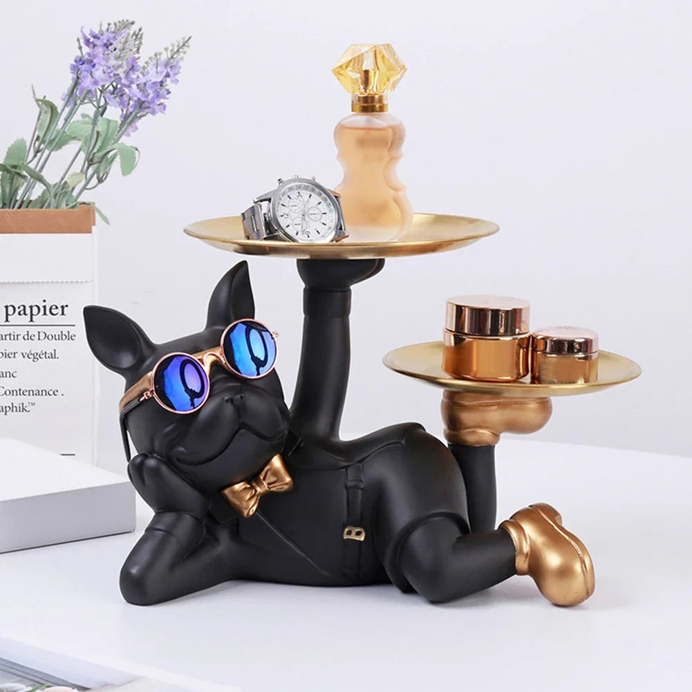 Statuetta chic a forma di cane - Decorazione giocosa ed elegante
