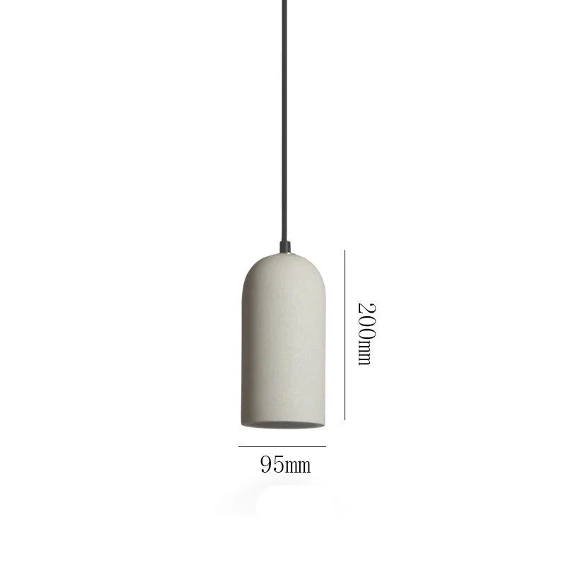 Minimalistické závesné LED svietidlo z cementu a mramoru