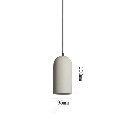 Minimalistické závesné LED svietidlo z cementu a mramoru