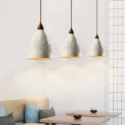Retro Pendant Light with Cement Finish - E27 LED