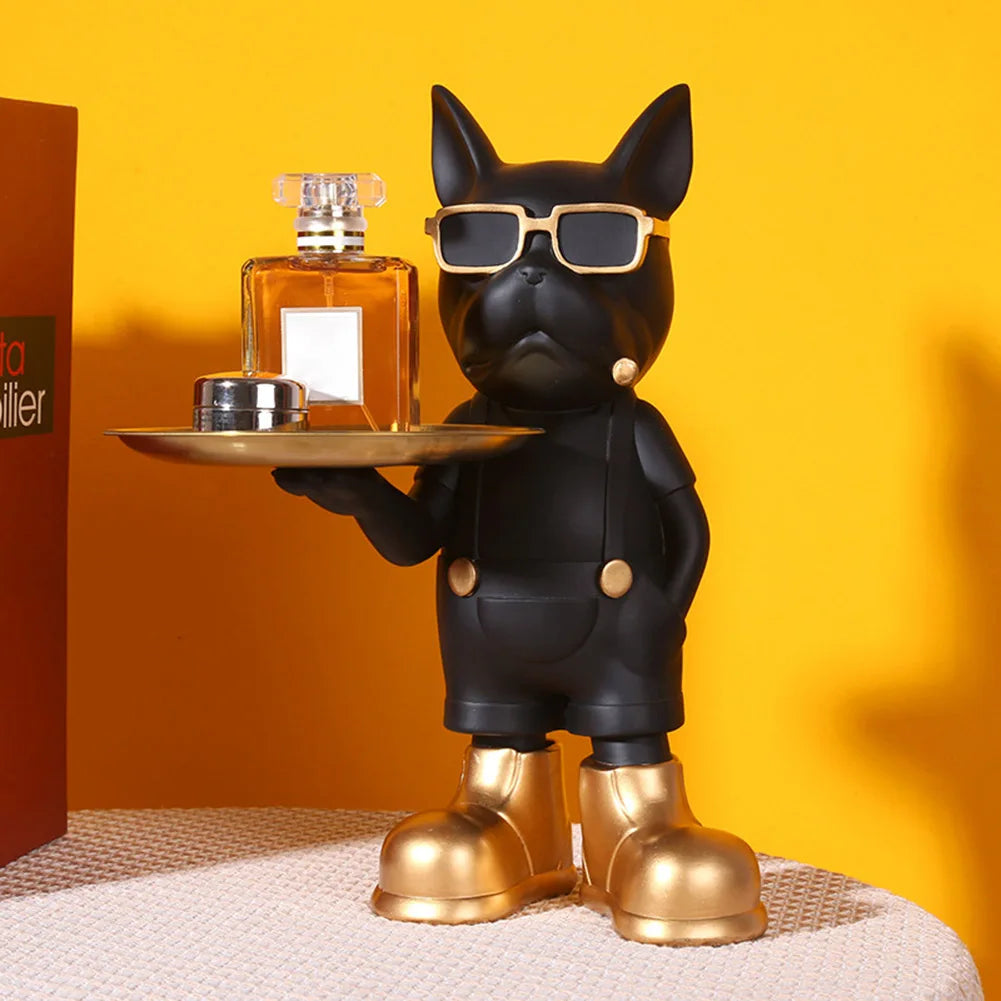 Statuetta chic a forma di cane - Decorazione giocosa ed elegante