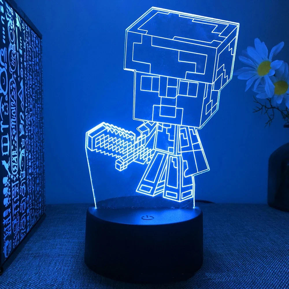 Lampada a LED con personaggi di gioco assortiti - Illuminazione giocosa per gamer