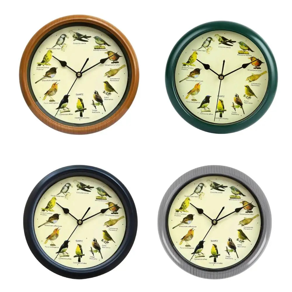 Wanduhr - Dekorativer Zeitmesser mit Vogelstimmen - Einzigartige Atmosphäre