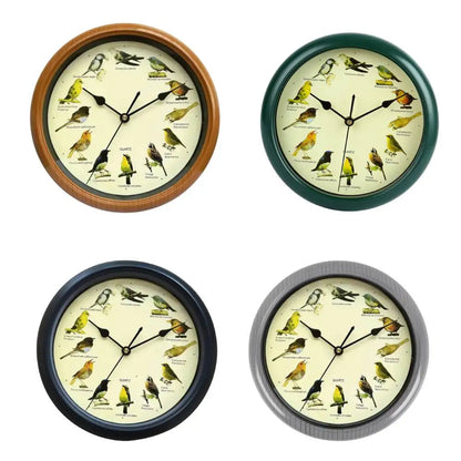 Wanduhr - Dekorativer Zeitmesser mit Vogelstimmen - Einzigartige Atmosphäre