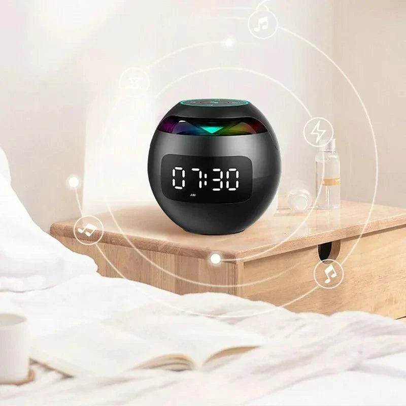 Sveglia digitale smart con altoparlante Bluetooth – Luce notturna a LED e funzione musicale