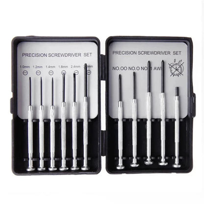 Compact 11-delige precisieschroevendraaierset met draagtas