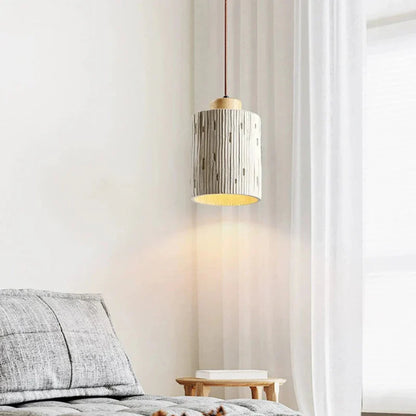 Retro LED Concrete Pendant Light - Modern Industrial Atmosphere