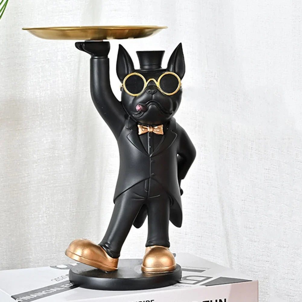 Statuetta chic a forma di cane - Decorazione giocosa ed elegante