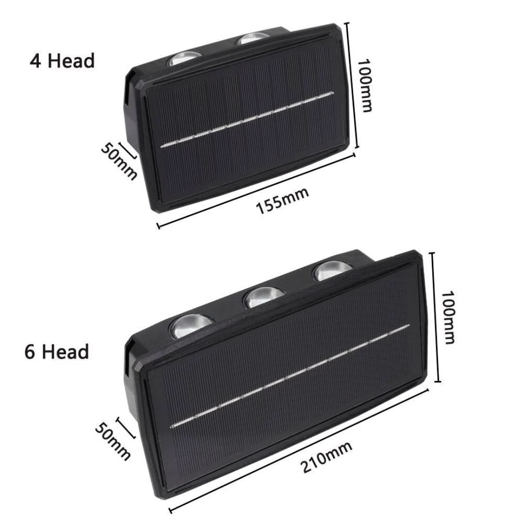 Solar LED Outdoor Wall Light - Waterproof
