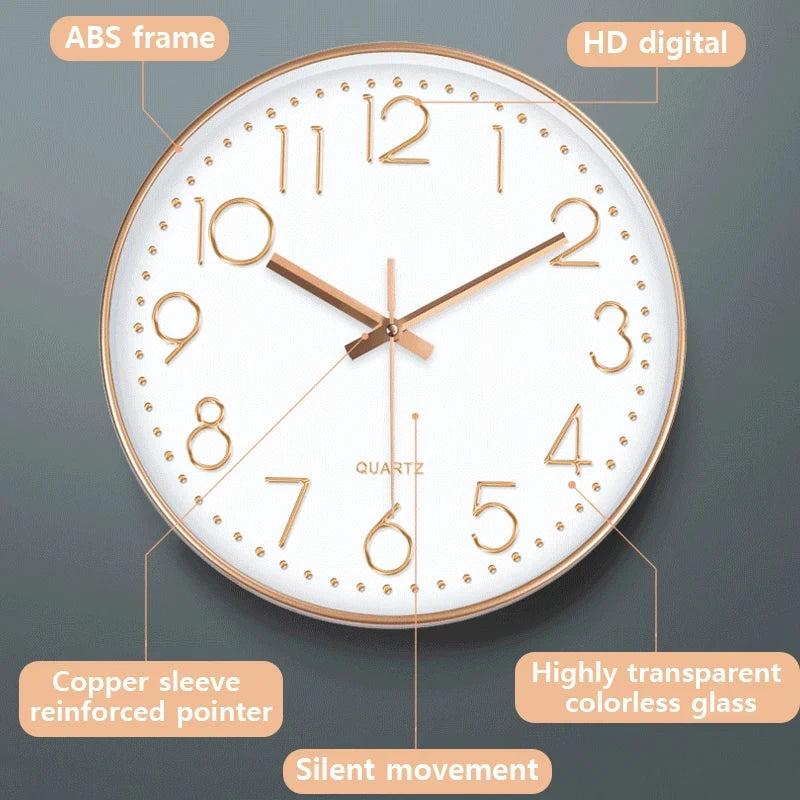 Nordic Minimalist Wall Clock - Timeless Design - Stylish Functionality