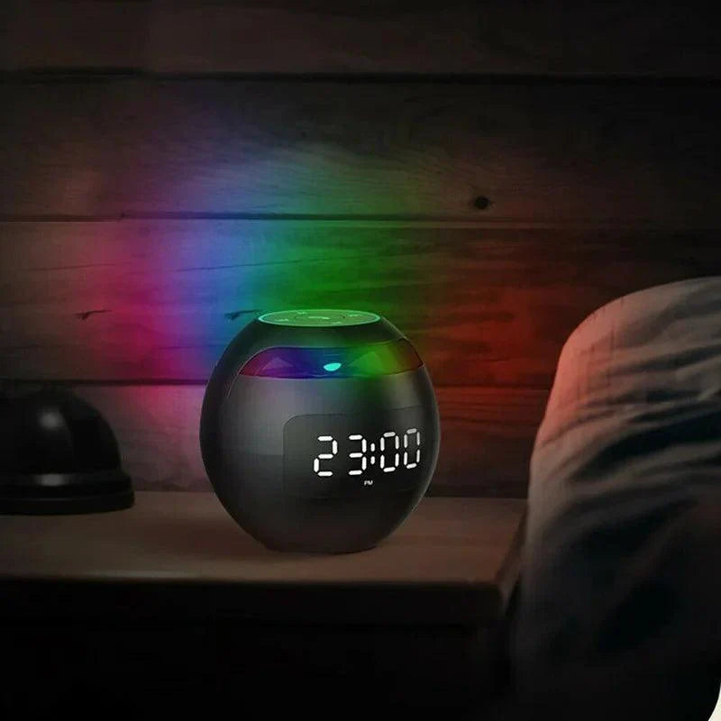Sveglia digitale smart con altoparlante Bluetooth – Luce notturna a LED e funzione musicale