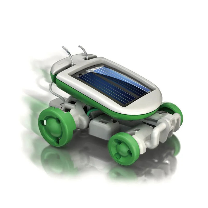 Kit robot a energia solare 6-in-1 – Costruisci e impara con barca a vela, mulino a vento, auto e molto altro