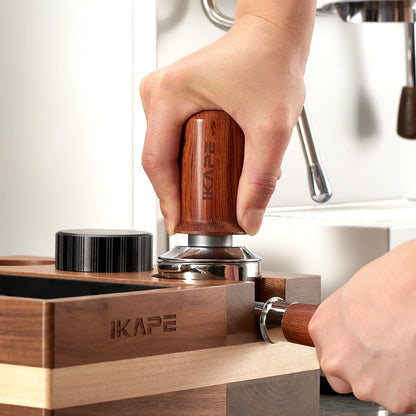Spring Loaded IKAPE Espresso Tamper - Perfect Pressure - Professional Coffee Experience