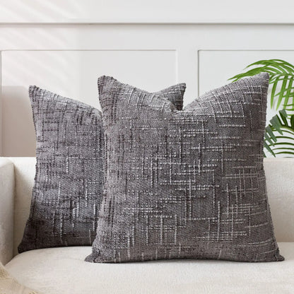 Fodera per cuscino in ciniglia con texture effetto bambù, per un ambiente lussuoso e accogliente