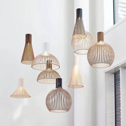 Lampada a sospensione Natura Orb – Design organico in legno per interni accoglienti