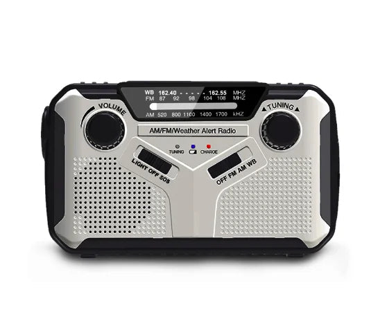 Portable Solar & Dynamo Emergency Radio with LED and Power Bank