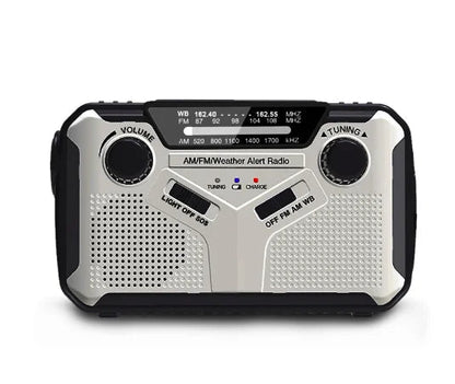 Portable Solar & Dynamo Emergency Radio with LED and Power Bank