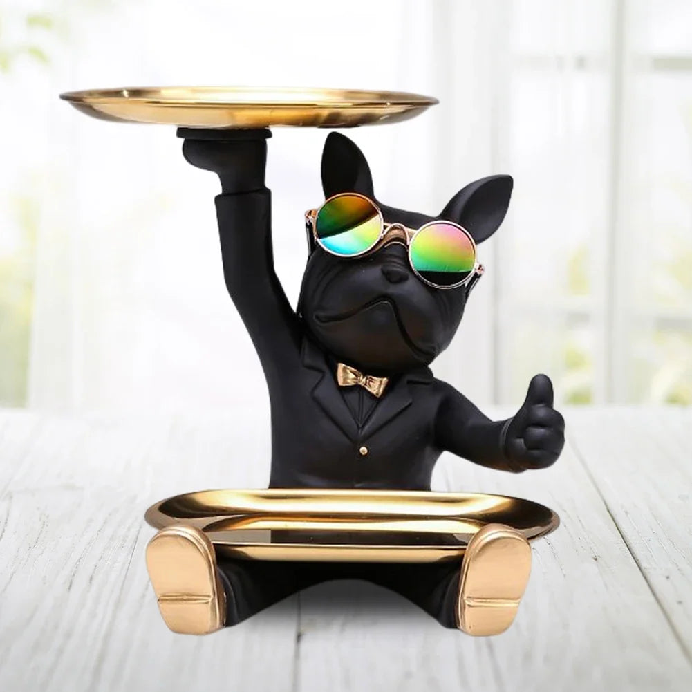 Statuetta chic a forma di cane - Decorazione giocosa ed elegante