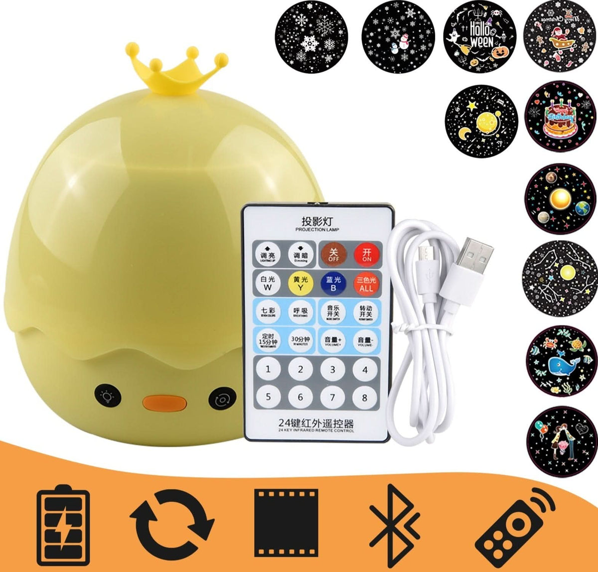 MagicLight - Proyector de lámpara nocturna con cielo estrellado y Bluetooth
