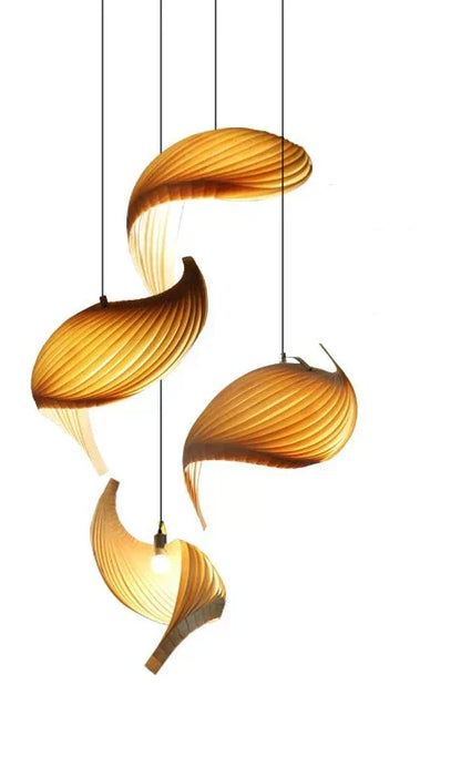Japanese Vortex LED Pendant Light - Minimalist Design