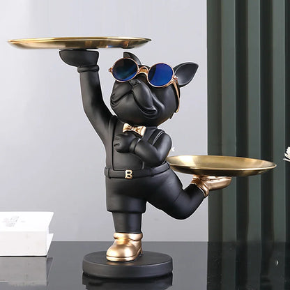 Statuetta chic a forma di cane - Decorazione giocosa ed elegante