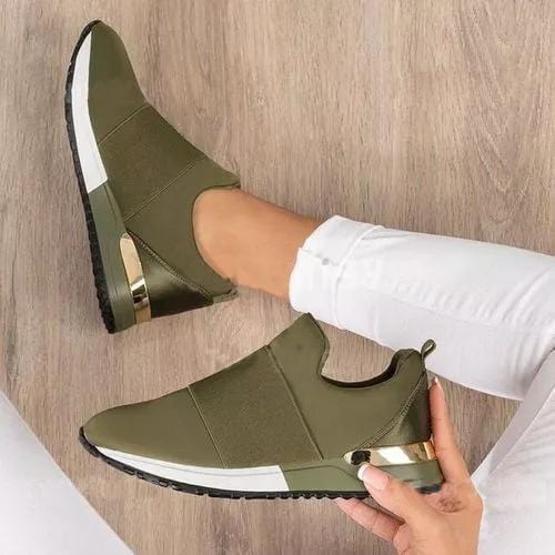 Orthopaedic Slip-On Trainers for Women with Non-Slip Sole