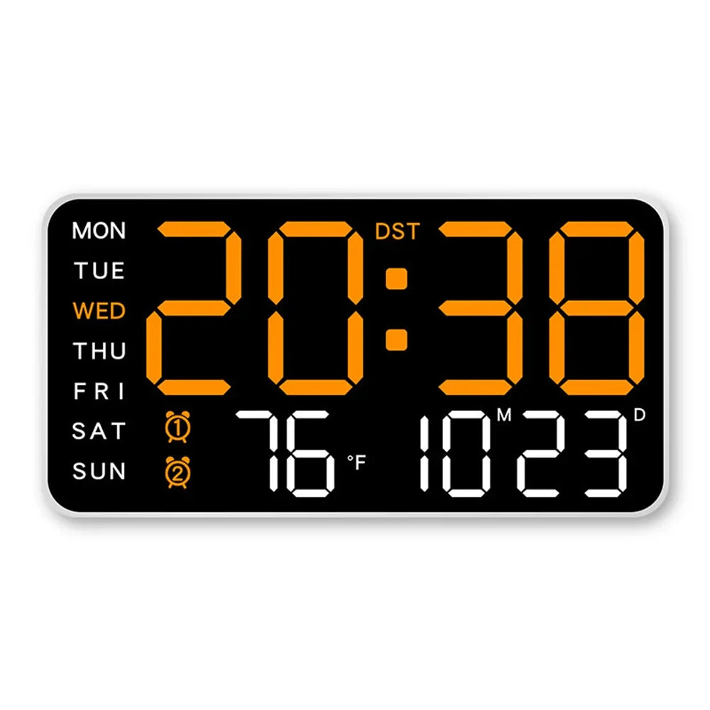 Productivity LED Alarm Clock - Calendar & Voice Activated - Smart Organisation