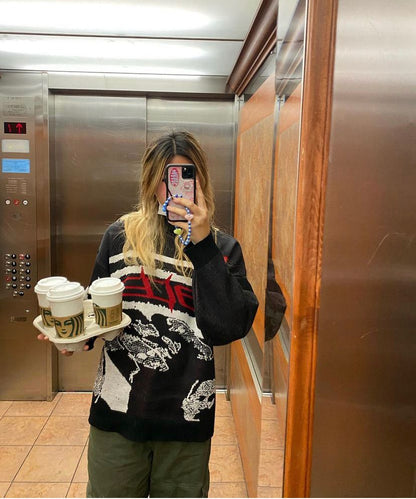Suéter extragrande de estilo urbano para mujer - Salud