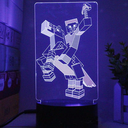 Lampada a LED con personaggi di gioco assortiti - Illuminazione giocosa per gamer