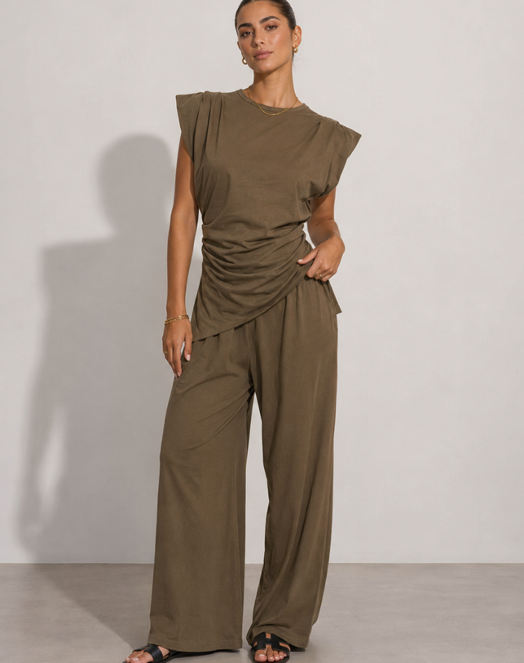 Mette - Chic sleeveless two-piece set