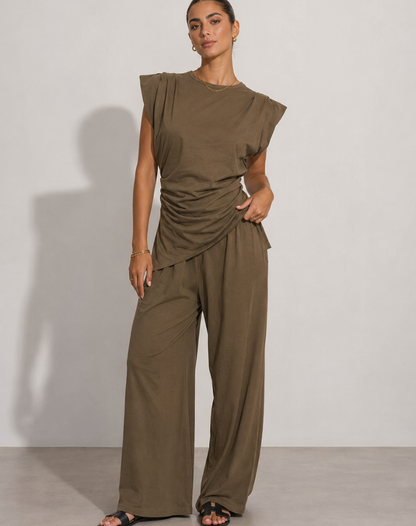 Mette - Chic sleeveless two-piece set