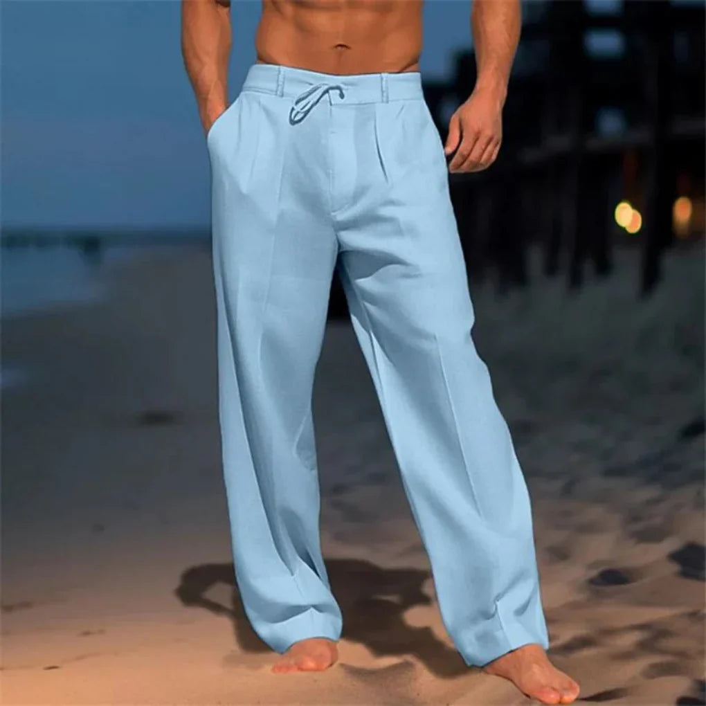 Elegante Leinenhose für Herren im Sommer